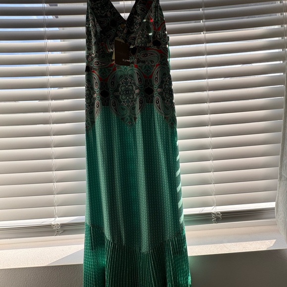 Anthropologie Paisley-Pleated Midi Dress NWT - Picture 4 of 5